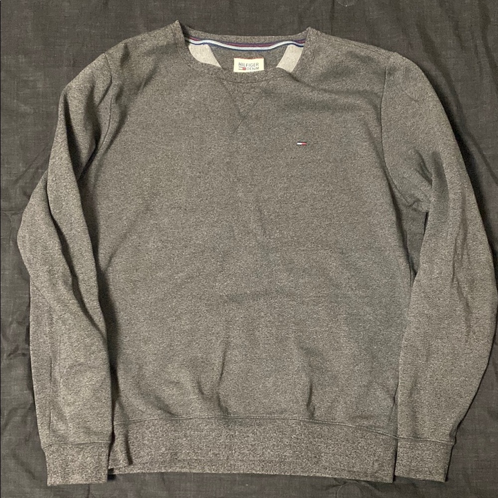 Tommy Hilfiger Gray Crewneck Sweater